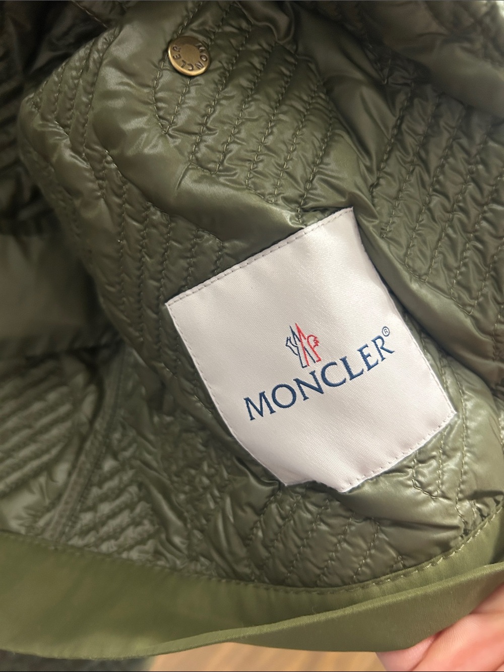 Moncler Libellule Geometric Quilted Short Down Jacket - Picture 6 of 8